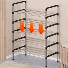 5/6/7 Tier Cabinet Storage Organiser Shoe Rack Stand Holder W/ Dust-Proof Cover - 7 Tier - View 6