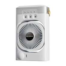 空调扇便携式桌面加湿器家用小型空气冷却器风扇带彩色夜灯适用于办公室 - 彩色 - 查看 13