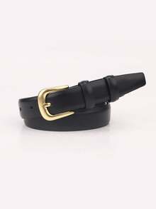 1 条女士优质 PU 休闲时尚百搭腰带，适合日常休闲、商务、餐饮、约会、搭配牛仔裤、休闲裤秋季、秋季、万圣节