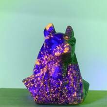 1 pieza Figura de perro de cristal de cuarzo, decoración de cristal, regalo para hombres y mujeres, curación de cristal, regalo de cristal hecho a mano. Nota: Puede haber una variación de tamaño de 1-3 mm debido a la naturaleza hecha a mano, si le molesta esto, por favor no compre.