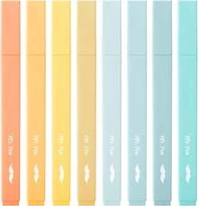 Mr. Pen- Aesthetic Highlighters, 8 Pcs, Chisel Tip, Pastel Colors, Cute Highlighters Assorted Colors - Màu Pastel 2 - Xem 1