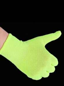 6 件夜光绿色男女通用节日派对服装装饰手套，加厚一次性音乐节夜光男女手套，适用于角色扮演、化妆舞会、酒吧 KTV、周年庆典、单身派对、毕业典礼摄影氛围营造装饰道具小礼物。万圣节 - 彩色 - 查看 9