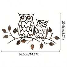 POSIGLOWTH 1pc Iron Metal Laser Cut Wall Decor, Silhouette Art, Crossborder Ecommerce Standalone Site Metal Iron Art Owl Decor, Indoor Outdoor Wall Hanging Craft Decor
