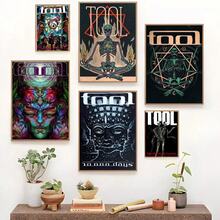 1 件乐队经典电影海报精美客厅酒吧装饰房间墙壁装饰无框 - 彩色 - 查看 1