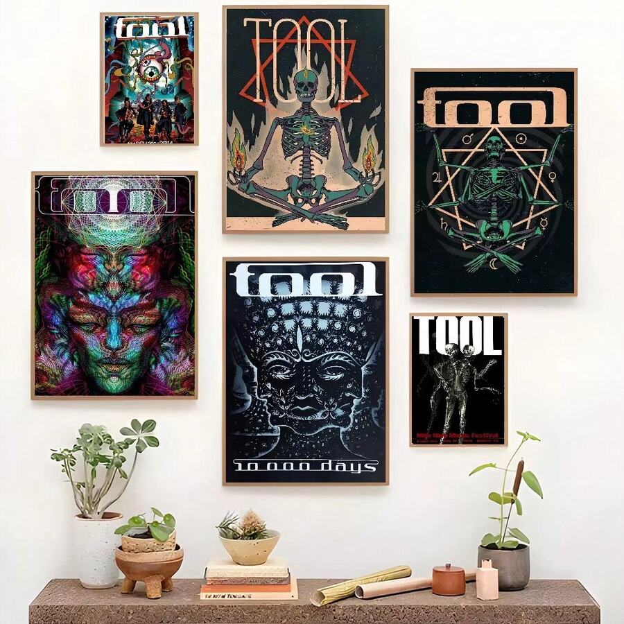 1 件乐队经典电影海报精美客厅酒吧装饰房间墙壁装饰无框 - 彩色 - 查看 1