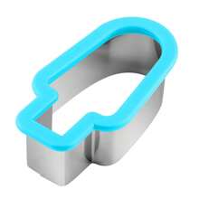 1 pieza Molde para paletas de hielo en forma de rebanada de sandía, cortador y divisor de helado