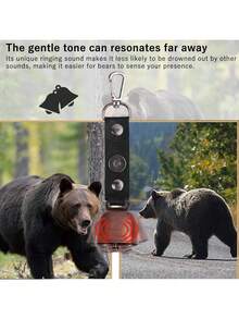 1 件/2 件徒步旅行者专用紧急响铃，带钩装饰铃，生存/徒步旅行/钓鱼/划船/露营/攀岩用紧急铃