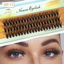 5 Styles C-Curl Cluster Lashes Kit - Hypoallergenic DIY Eyelash Extensions, Reusable Segmented Lashes For 3D Volume & Natural-Looking Layers, Easy To Apply For Beginners (Daily/Party Use)