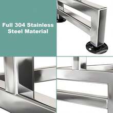 Escurridor de Trastes sobre Fregadero,Escurridor de Trastes con Puerta,Escurridors Trastes sobre Fregadero 2 Niveles,33.5''Escurreplatos sobre el Fregaderos,para Secado y Almacenamiento con Soporte - 1 - Ver 8