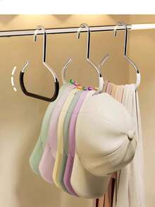 1/3/6pcs Cap Storage Organizer,Hat Organizer,Accessory Organizers,Hook, Hat Storage Artifact, Dormitory Wardrobe Hanging Duck Tongue Baseball Cap Suspender, Household Multifunctional Hook, Can Hang Ties, Underwear, Clothes - Multicolor - View 3
