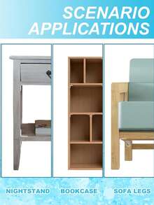 60 件重型 L 形支架 - 高品质钢结构，确保衣柜、家具、橱柜、椅子和抽屉的稳定性 - 包括 10 个支架和 20 个螺丝 - 耐用、多用途连接器 - 銀色 - 查看 9