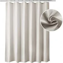 New Titanker Fabric Shower Curtain Liner Washable, 70 X 72 Inches, Khaki Shower Liner Fabric With 2 Magnets, Waterproof Bathroom Shower Liner Soft Lightweight Polyester, Khaki - 卡其色 70 英吋寬 x 72 英吋長(1 包) - 查看 1