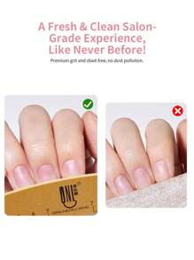 RS NAIL Limapias de uñas RSNAIL con grano 100/180, lavable, resistente al desgaste, doble cara con escala de regla y plantillas para dar forma a las uñas. Limas de uñas y archivos de pulido adecuados para principiantes en arte de uñas y salones de manicura