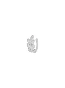 1 pieza Pendiente clip de oreja elegante y de moda enchapado en oro 18K con circonita, joyería versátil y casual para mujeres