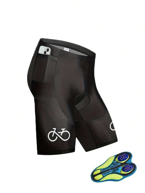 Cycling Shorts Bike Tights Triathlon 2D Gel Padded Pro Lycra Bicycle Shorts With Pockets Breathable Men Mountain Biking Shorts