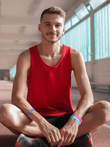 1/10/20/40/60/100pcs Inspirational Silicone Wristbands,Colored Motivational Quotes Rubber Bracelets Back Toschool Gift For Studentskids Teachers Prizes,Stretch Bracelets Rubber For Women Men Party Gifts, Random Style - Multicolor - View 7