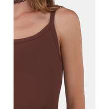 No Boundaries Ribbed Cami Top, Women's - mahogany - View 4