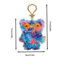 ZURU Plush Clip-On Keyring Mr Buttons Funny Ugly Monster Plush Doll - Mr Buttons - View 7
