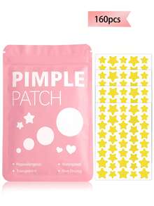 星形脸贴 - 装饰贴纸，温和不刺激，防水透气，日常必备，方便携带，适合旅行、聚会、化妆技巧分享，也是拍照的完美道具