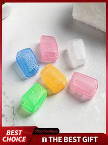 10 件装牙刷头保护套，便携式牙刷盒 - 旅行牙刷头保护套，紧凑型牙刷架，透明牙刷旅行盒浴室装饰秋季装饰返校 - 彩色 - 查看 6