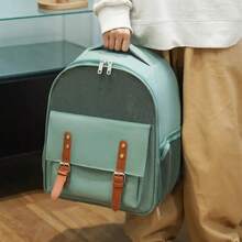 1pc Large Cat Carrier Backpack, Breathable Portable Pet Carrier Backpack For Cats And Dogs - Multicolor - View 9