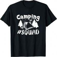 Camping  : Funny Camping Gifts For Women T-Shirt%GL Hostess Gifts - Black - View 1