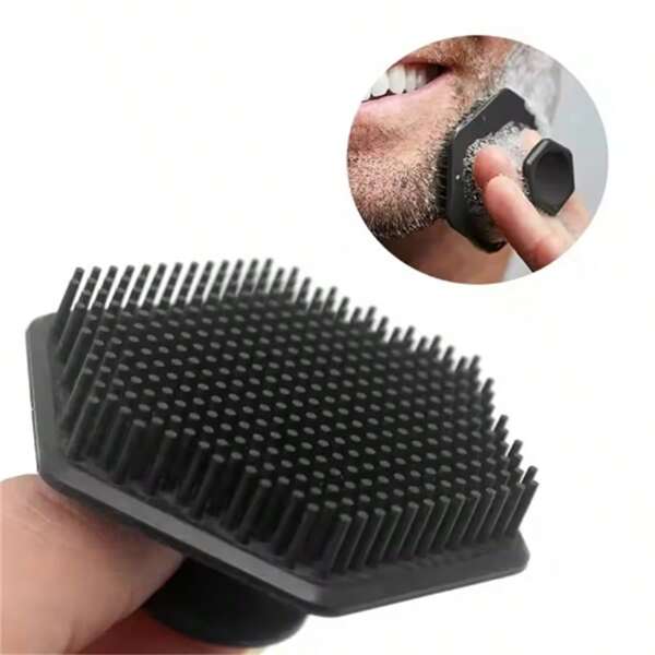 2-7PCS/Men Facial Cleaning Brush Scrubber Silicone Miniature Face Deep Clean Shave Massage Face Scrub Brush Face Cleaner