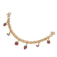 Summer 1/3 Piecesfruit-Themed Enamel Pendant Bag Chain, Alloy Extension Chain, Mixed Shape, Light Gold, 20.3-31 Cm /7.99-12.2 Inches In Length, 0.8-1.2 Cm In Width, 3 Styles, Handbag Accessory Decoration DIY Wallet Making