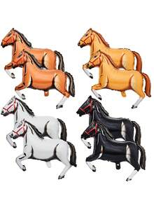 12pcs/Set Western Cowboy Party Balloons, Cowgirl Boot Balloon Cowboy Hat Foil Balloons,Suitable For Cowboy Party Decoration, Birthday Party, Indoor & Outdoor Theme Decoration, Back To School Valentine's Day