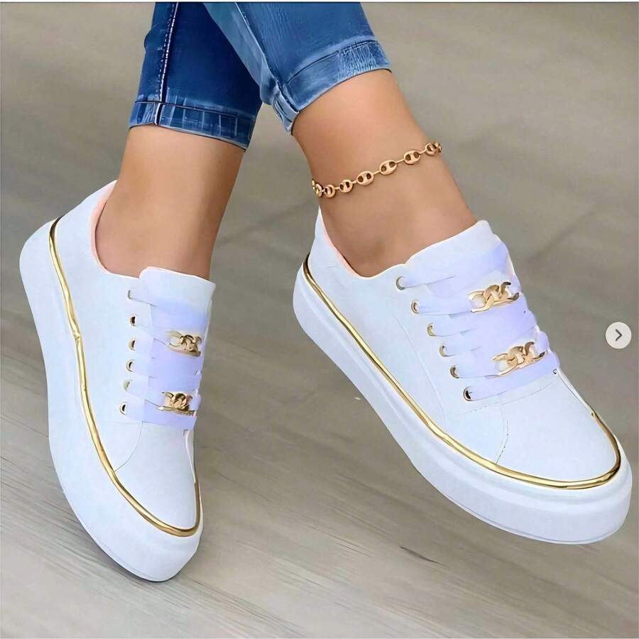 Zapatos casuales de mujer - Blanco - Ver 1