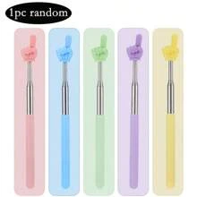 1 Random Color Telescopic Stainless Steel Teaching Stick, Portable And Portable Teaching Stick
