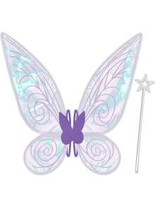 1件成人仙女翅膀，女孩蝴蝶翅膀，天使翅膀，女士仙女服装，万圣节服装派对礼物，成人仙女服装翅膀，女孩蝴蝶翅膀，天使翅膀，万圣节角色扮演服装，圣诞礼物，新年礼物 - 彩色 - 查看 10