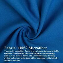 2 Pack 100% Brushed Microfiber Toddler Pillowcases With Envelope Closure - Royal Blue - View 3