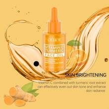 30ml Vitamin C Turmeric Brightening Oil, Vitamin C Nourishing Face Skin, Moisturizing, Hydrating, Brightening Facial Essence Oil - Sweet Orange - View 2