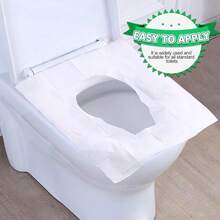 50pcs Disposable Toilet Seat Covers, Flushable Travel Toilet Seat Covers For Potty Training, Travel Essentials For Airplane, Road Trips, Camping - 50pcs - View 7