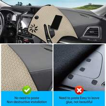 MASHA Dashboard Cover For /Y, Flannel Dashboard Pad Dash Mat Compatible With  Model 3 2017-2021 2022 2023 Dashboard Decorative Interior Auto Accessories - Brown - View 6