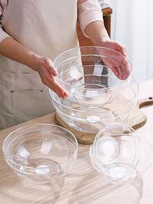 1 件透明沙拉碗、商用塑料防滴圆形果冻碗、塑料碗、蔬菜水果碗、防滴沙拉碗、水果桶、蔬菜、塑料茶碗、圆形碗、适用于厨房、派对、节日和庆祝活动、可重复使用的沙拉碗、服务、厨房准备用的甜点碗、甜点、蘸酱和糖果盘或坚果碗、学校用品 - 無色 - 查看 6