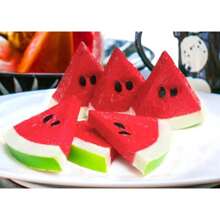 Fake Watermelon - 2 Sizes Of Artificial Simulation Watermelon Slice, Realistic Lifelike Faux Watermelon Slices Combination For Tiered Tray Kitchen Birthday Wedding Party Decoration