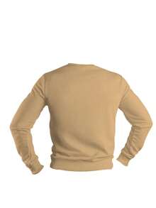 Men's Round Neck Sweatshirt + Sports Gym Pants Kit Set Promotion - 卡其色 - 查看 2
