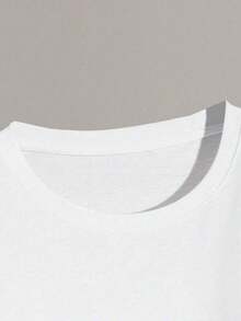 JACK&JONES Logo Short-Sleeved T-Shirt, Men's Round-Neck T-Shirt, 220 G/M², For Summer, Made Of Pure Cotton, Short Sleeves (1 Piece) - 白色 - 查看 4