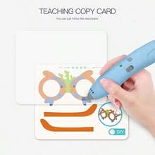 新款3D打印笔，儿童DIY 3D打印无线笔套装（可充电），益智科学玩具，早教礼物，PCL材料绘画玩具，美术工具/学习用品，生日/节日礼物（随机颜色耗材）