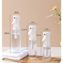 1pc High Pressure Continuous Spray Bottle, 200ml/300ml/500ml Plastic White/Black Refillable Bottle, Suitable For Festive Makeup, Beauty, Hair Care, Skin Care, Moisturizing, Gardening, Pet Care Disinfection And Various Liquids,Back To School,Travel Holiday Essentials,Hair Accessories For Women
