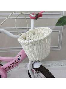 1 pièce Panier de vélo artisanal en osier, accessoire de vélo, panier avant, cadeau parfait pour les passionnés de vélo