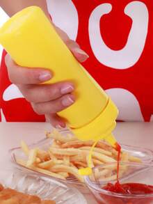 塑料挤压酱汁瓶，厨房番茄酱、沙拉、蜂蜜、果酱调味品分配器，厨房、圣诞礼物、学校用品 - 彩色 - 查看 6