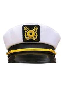 1pc Unisex Captain Hat, Uniform Costume Captain Hat, Suitable For Party Accessories - Style B - View 3