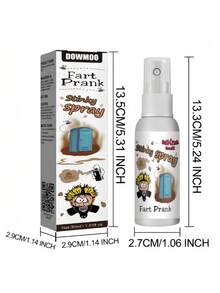 1瓶装放屁喷雾，愚人节恶作剧之王！万圣节终极氛围制造者！喷洒在密室逃脱或派对过道的角落；诡异的气味与黑暗的场景相结合，将最大限度地增强沉浸式恐怖感，即使是胆小的人也会瞬间崩溃。