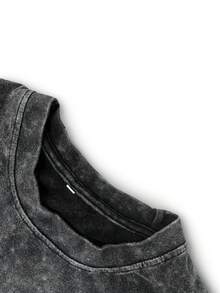 Áo thun nữ mùa hè Es Trus Cotton in họa tiết hip-hop vui nhộn "Hoa xương rồng sa mạc và chữ cái", họa tiết hoa cá tính, phong cách đường phố sa mạc, phiên bản Hàn Quốc, thoải mái, thời trang retro, đa năng, phù hợp cho công sở, đi làm, phong cách Y2K, thích hợp cho hoạt động ngoài trời, phong cách punk cá tính, màu đen, cổ tròn, tay ngắn, chất liệu denim mài, kiểu dáng casual. - màu đen - Xem 4