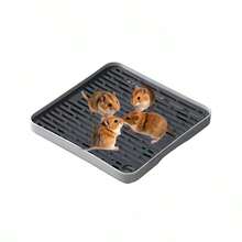 1pc Double-Layer Tilting-Proof Perforated Hamster/Rabbit Litter Box With Drainage Hole, Detachable For Cleaning, Suitable For Small Pets, All Season Use (Not For Adult Large Rabbits)