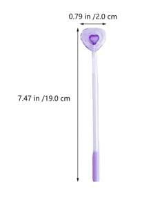 6pcs Black Gel Pen Prize Purple Ink Pen Signature Pen Party Pen Neutral Pen Center Prize Plastic Fountain Pen Office (Color Random) School Supplies,Back To School