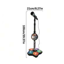 Karaoke Gaming Microphone Toys With Stand,Microphone Toys With Data Adapter To Connect Mp3, Mp4(39Inch)